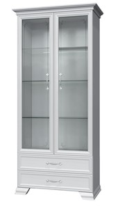Шкаф-витрина Грация ШР-2, белый, 2 стекла в Салехарде