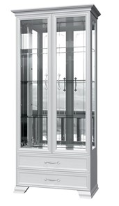 Шкаф-витрина Грация ШР-2, белый, 4 стекла в Новом Уренгое