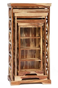Шкафы для книг Бомбей - 0761A (набор 3 шт.) палисандр, натуральный (natural) арт.10047 в Муравленко