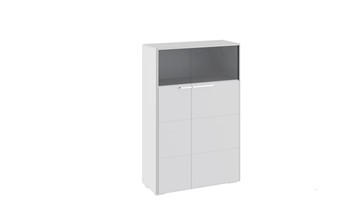 Распашной шкаф Наоми комбинированный двухстворчатый, цвет Белый глянец ТД-208.07.29 в Надыме