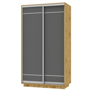 Шкаф 2-дверный Весенний HK1, 2155х1200х600 (D1D1), ДВ-Графит в Салехарде