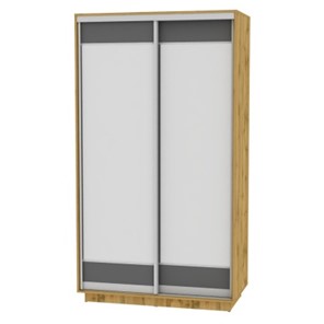 Шкаф 2-дверный Весенний HK1, 2155х1200х600 (D2D2), ДВ-Графит в Новом Уренгое