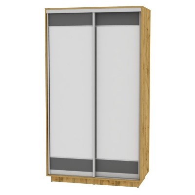 Шкаф 2-дверный Весенний HK1, 2155х1200х600 (D2D2), ДВ-Графит в Лабытнанги - изображение