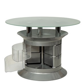 Стеклянный столик GiroCo Benito gray plus в Надыме