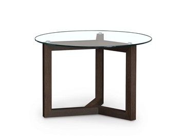 Круглый столик Оникс-8, Венге/Прозрачное стекло в Салехарде