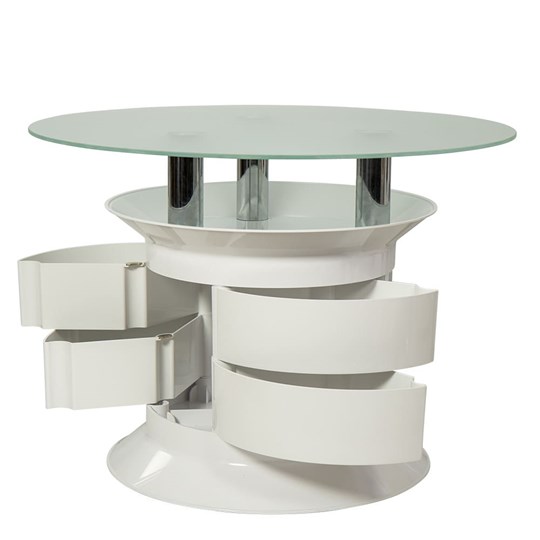 Стеклянный столик Benito white в Надыме - изображение 1