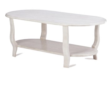Овальный столик двухярусный ЖС-000, 120х70, (покраска 2 тип) в Новом Уренгое