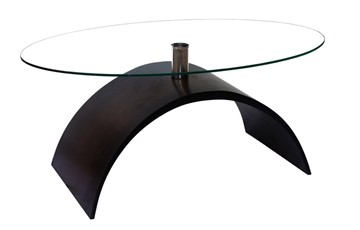 Стеклянный столик Колизей-7, цвет венге в Ноябрьске