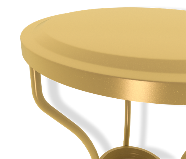 Круглый столик SHT-CT10 (золото) в Салехарде - изображение 2