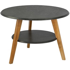 Круглый стол Мебелик BeautyStyle 17 (серый бетон-бук) в Новом Уренгое