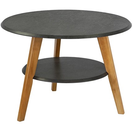 Круглый стол BeautyStyle 17 (серый бетон-бук) в Салехарде - изображение