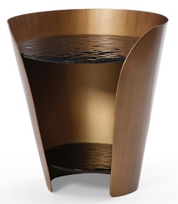 Стеклянный столик ET6123 (D48,6) закаленное стекло/бронзовый в Ноябрьске