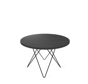 Круглый столик SHT-TU37 / SHT-ТT 60 ЛДСП (камень пьетра гриджио черный/черный муар) в Салехарде