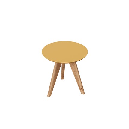 Круглый столик Тип 8 H 350 ЛД.451240.000  (Софт Шафран/Дуб Вотан) в Салехарде - изображение