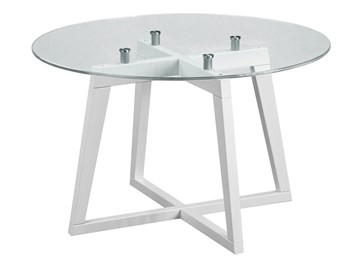 Стеклянный столик Рилле-445 (белый) в Лабытнанги