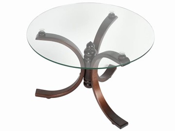 Стеклянный столик Лорд (темно-коричневый) в Салехарде