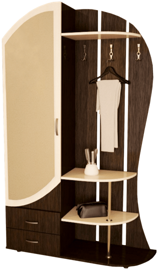 Прихожая Рада с зеркалом (Венге/Дуб млечный) в Салехарде - изображение 2