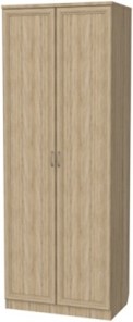 Шкаф 2-х дверный 100 со штангой, цвет Дуб Сонома в Салехарде - предосмотр