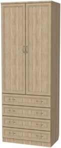 Распашной шкаф 103 со штангой, цвет Дуб Сонома в Салехарде - предосмотр