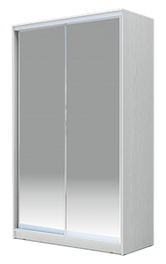Шкаф-купе 2-х дверный 2200х1500х620 Хит-22-15-88, Матовое стекло Белый в Салехарде