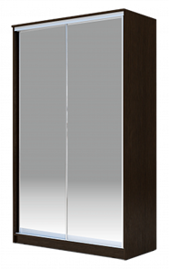 Шкаф 2400х1200х420 Хит-24-4-12/2-88, Матовое стекло, Венге в Салехарде