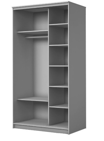 Шкаф 2-х дверный ХИТ 22-15-66 Диагональный полосы №22-23, Дуб крафт белый в Салехарде - изображение 1