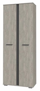 Шкаф двухстворчатый Астрид ШР-2 (Бетонный камень/Металл Бруклин) в Салехарде - предосмотр
