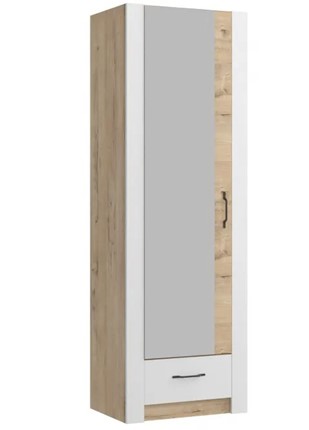 Шкаф гардеробный Ева 5 М3 дуб ирландский/белый матовый в Салехарде - изображение