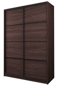 Шкаф 2-х дверный MAX МШ-23-6-16-11, Профиль Черный/Цвет Венге в Муравленко - предосмотр