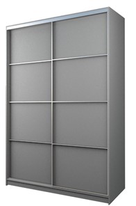 Шкаф 2-х дверный MAX МШ-23-6-18-11, Профиль Серебро/Цвет Серый в Салехарде