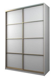 Шкаф 2-х дверный MAX МШ-23-6-18-11, Профиль Золото/Цвет Белый в Лабытнанги