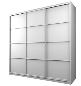 Шкаф 3-х дверный MAX МШ-23-6-24-111, Профиль Белый/Цвет Белый в Салехарде - предосмотр
