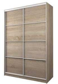 Шкаф 2-х дверный MAX МШ-25-6-16-11, Профиль Белый/Цвет Дуб Сонома в Салехарде