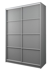 Шкаф 2-х дверный MAX МШ-25-6-18-11, Профиль Белый/Цвет Серый Шагрень в Салехарде