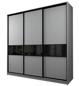 Шкаф MAX МШ-25-6-24-999, Профиль Черный/Цвет Серый/Oraclal Черный в Салехарде