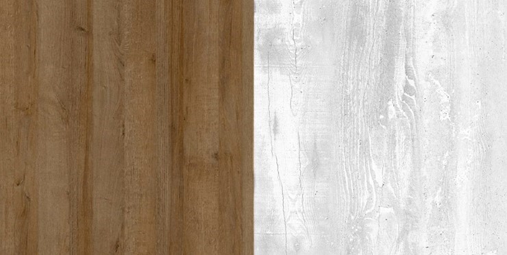 Шкаф угловой Пайн, ПП6, Дуб Крафт/Бетон Пайн в Ноябрьске - изображение 2