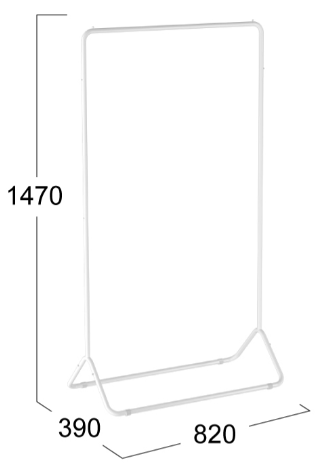 Вешалка для одежды Радуга 3-ВНП 391 Белый в Салехарде - изображение 1