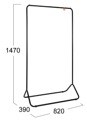 Вешалка для одежды Радуга 3-ВНП 391 Черный в Надыме - изображение 1