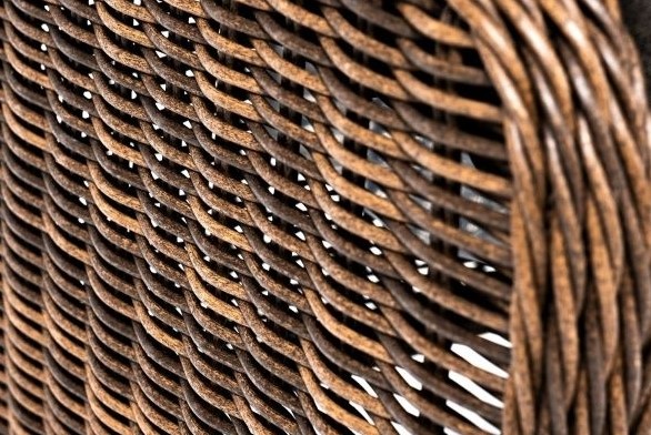 Плетеный пуф Толедо цвет коричневый Артикул: YH-S4543W-2 brown в Салехарде - изображение 5