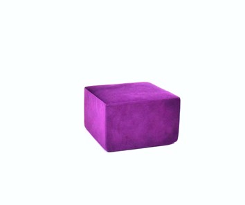 Пуф бескаркасный Тетрис 50х50, фиолетовый в Новом Уренгое