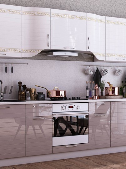 Кухонный гарнитур Анастасия цвет капучино 2 (260 см) в Надыме - изображение 10