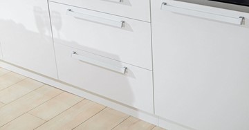 Модульный кухонный гарнитур Герда 2200 (Белый/Белый глянец) в Салехарде - предосмотр 4