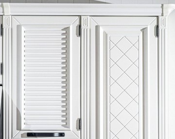 Кухонный гарнитур Марина 2400(Белый/Алебастр) в Салехарде - предосмотр 3