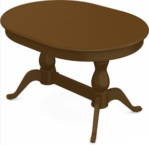 Кухонный раздвижной стол Фабрицио-2 исп. Овал 1200, Тон 2 (Морилка/Эмаль) в Надыме