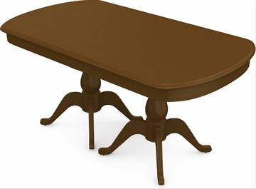 Кухонный раздвижной стол Фабрицио-2 исп. Мыло большой 3 вставки, Тон 2 (Морилка/Эмаль) в Салехарде