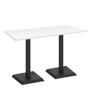 Обеденный стол SHT-TU5-BS2/Н110 (2 шт.)/ТT 120/80 (черный/белый шагрень) в Лабытнанги
