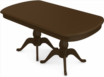 Кухонный стол раскладной Фабрицио-2 исп. Мыло большой 2 вставки, Тон 4 (Морилка/Эмаль) в Надыме