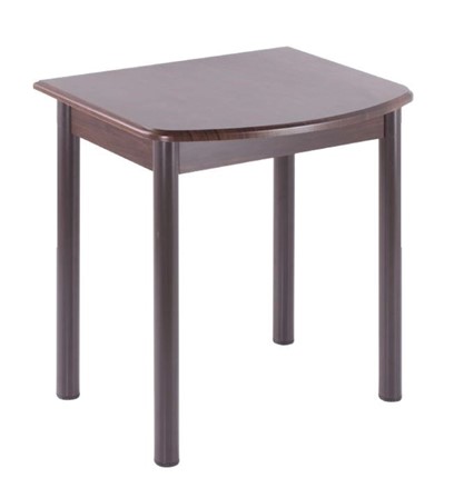 Пристенный стол НСПГ-02 МДФ, венге/венге/38 прямые трубки крашеные коричневый в Лабытнанги - изображение