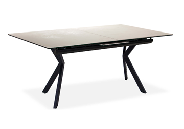 Кухонный стол раскладной Бордо 1CX 140х85 (Oxide Avorio/Графит) в Губкинском