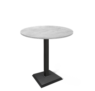 Небольшой стол SHT-TU5-BS2/H110 / SHT-TT 90 ЛДСП (бетон чикаго светло-серый/черный) в Салехарде